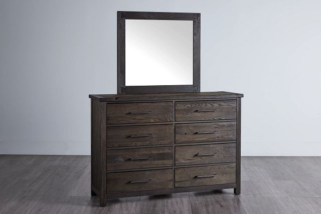 Salt Lake Dark Tone Dresser & Mirror