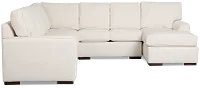 Sinclair Light Beige Fabric Large Right Chaise Sectional