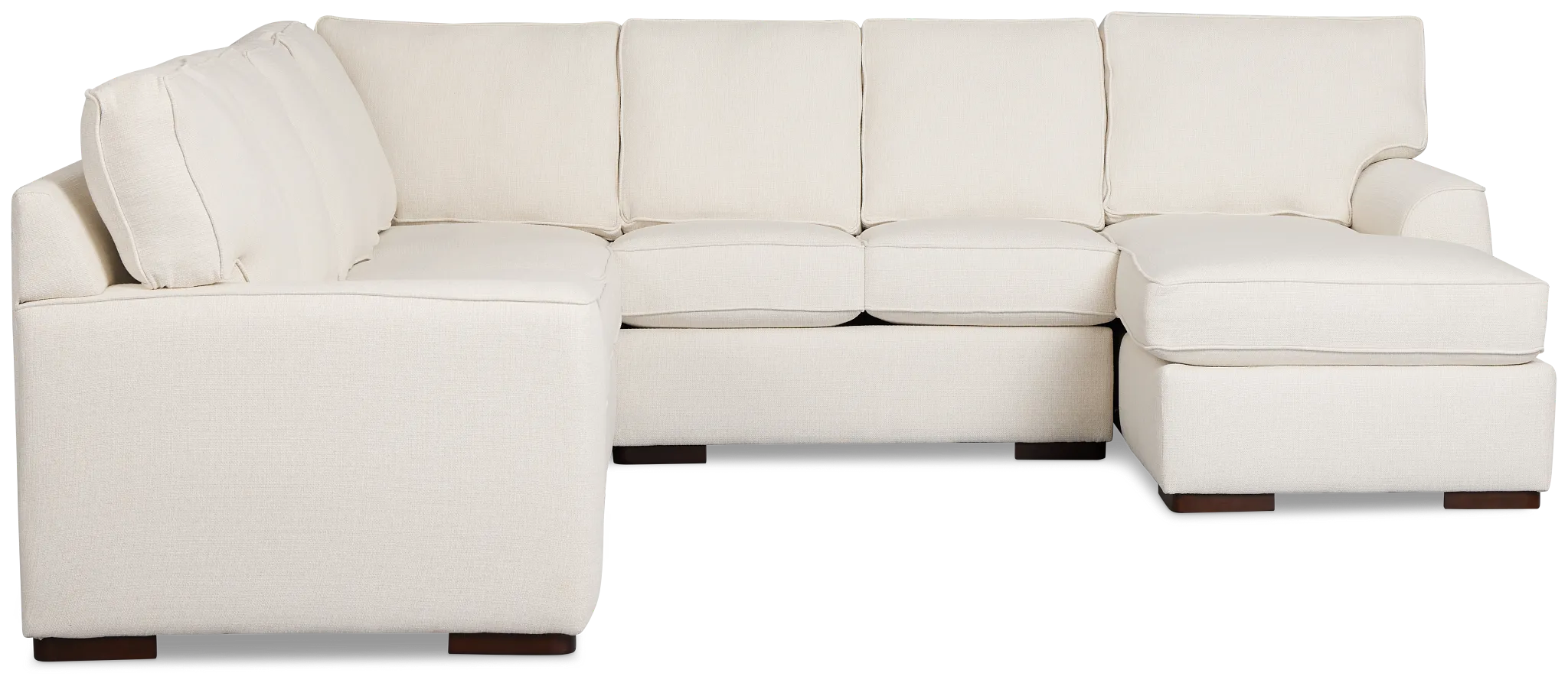 Sinclair Light Beige Fabric Large Right Chaise Sectional