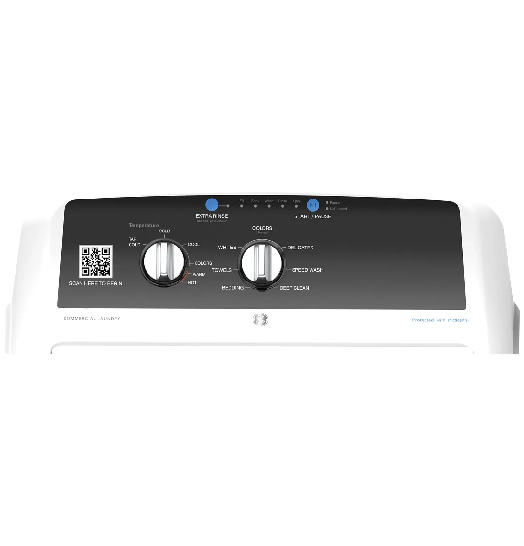 Ge 525 Series White Commercial Washer