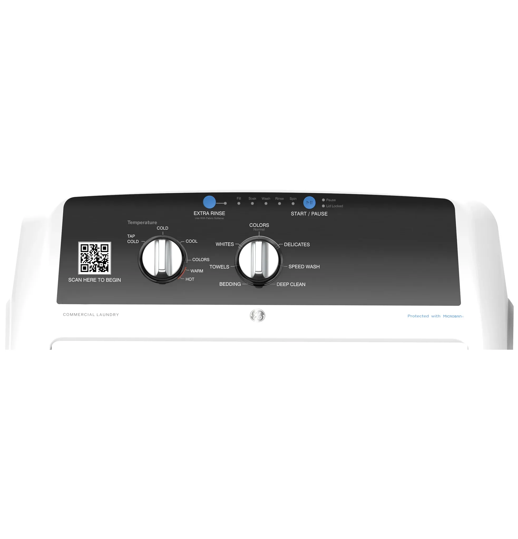 Ge 525 Series White Commercial Washer