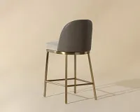 Daphne Taupe 24" Upholstered Barstool