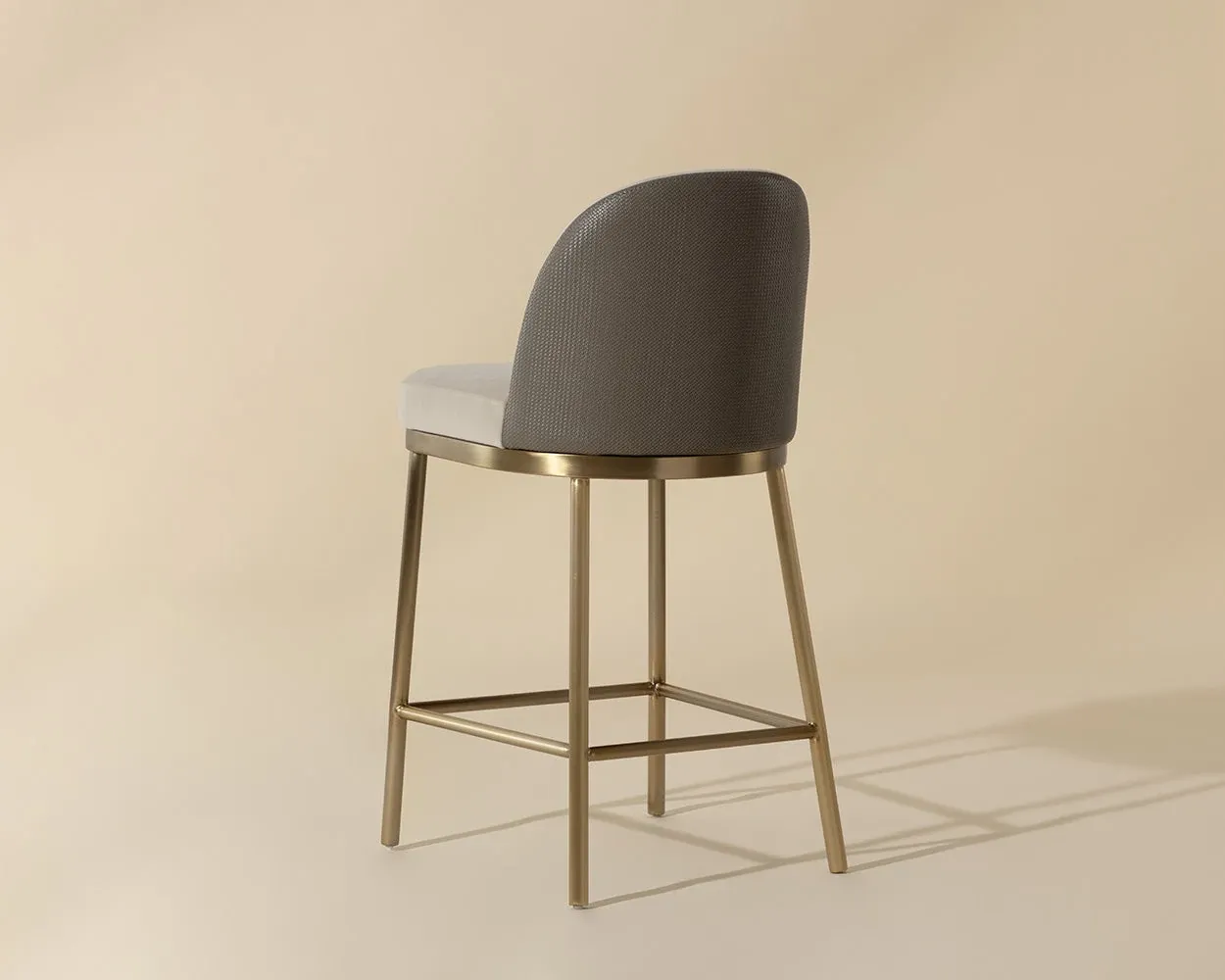 Daphne Taupe 24" Upholstered Barstool