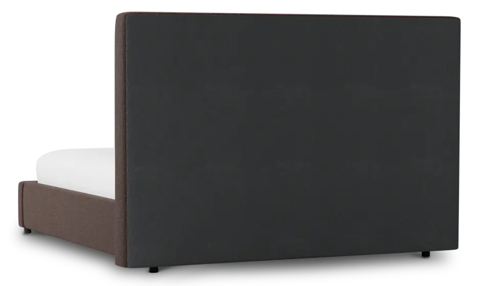 Grayton Elite Dark Brown 54" Upholstered Platform Bed Grayton Elite Dark Brown 54" Upholstered Platform Bed