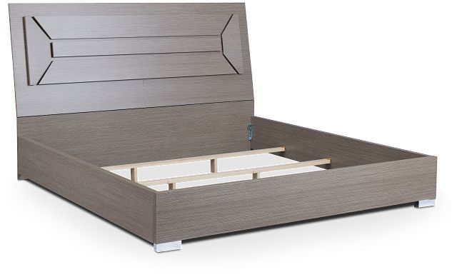 Lucca Gray Platform Bed