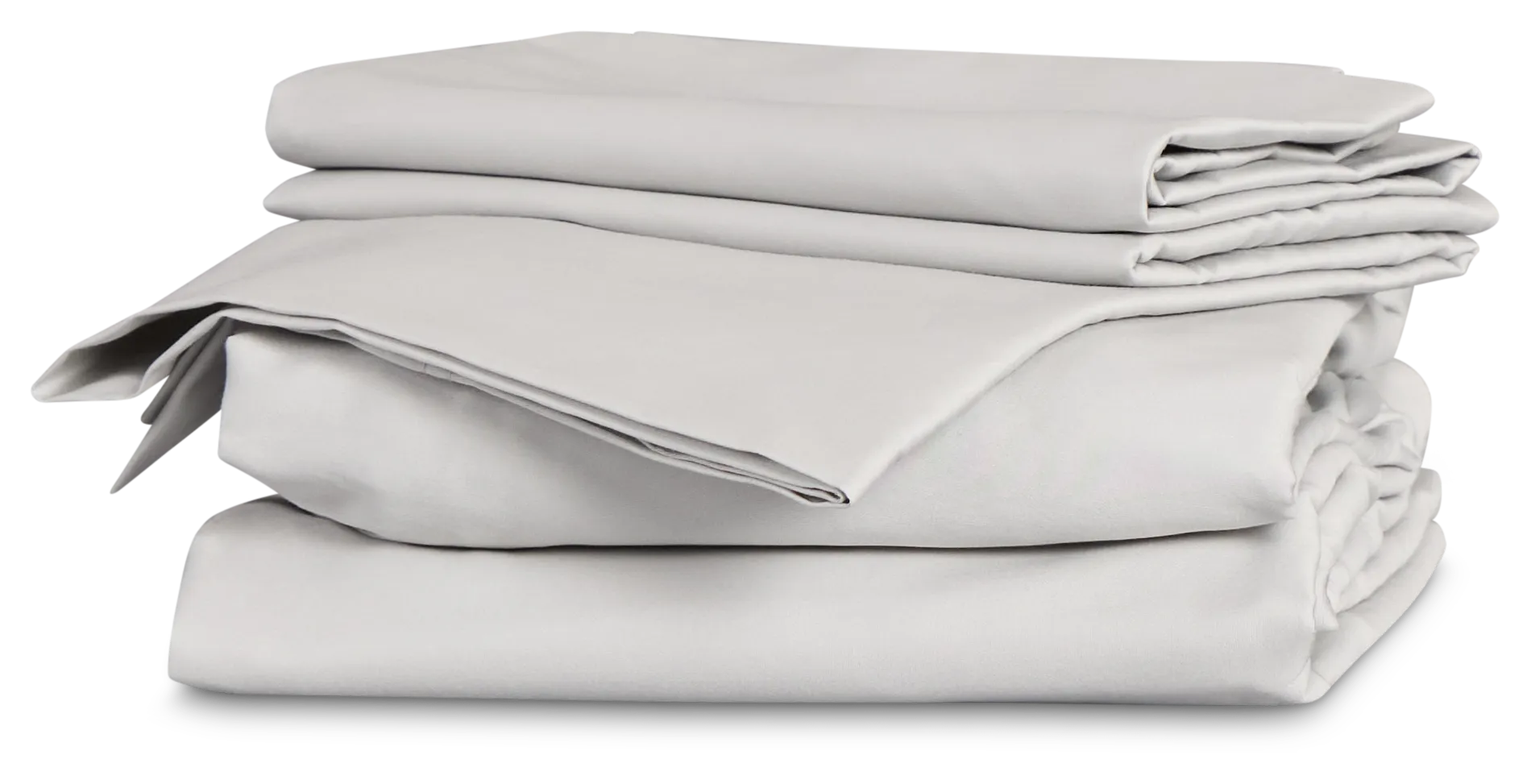 Rest & Renew Cotton Sateen Gray 300 Thread Sheet Set