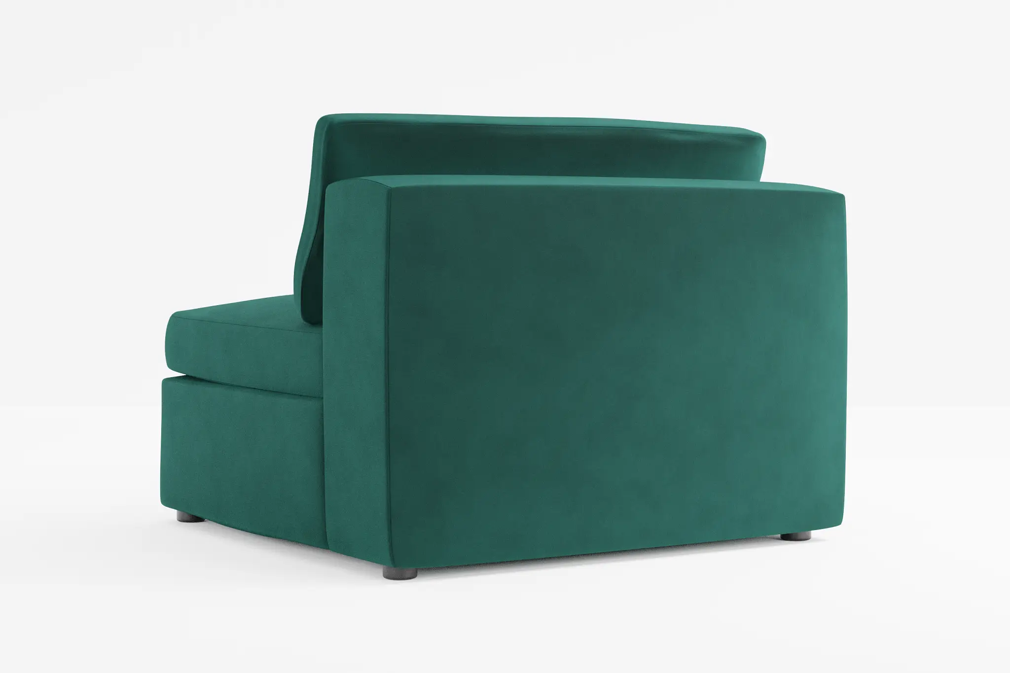 Destin Joya Green Velvet Armless Chair Destin Joya Green Velvet Armless Chair