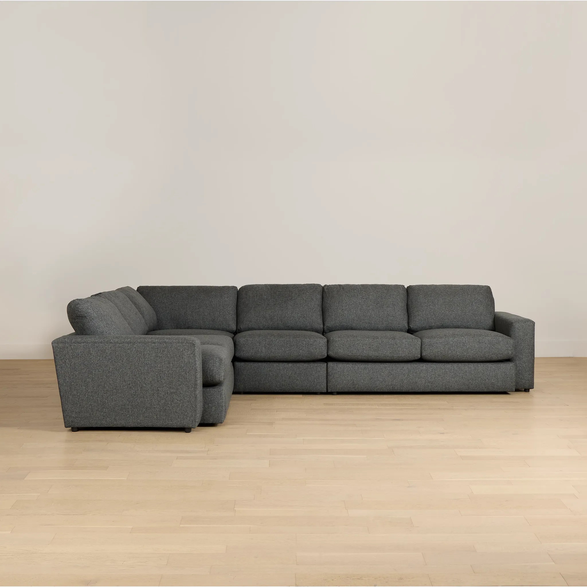 Brantley Dark Gray Fabric Medium Two-arm Sectional