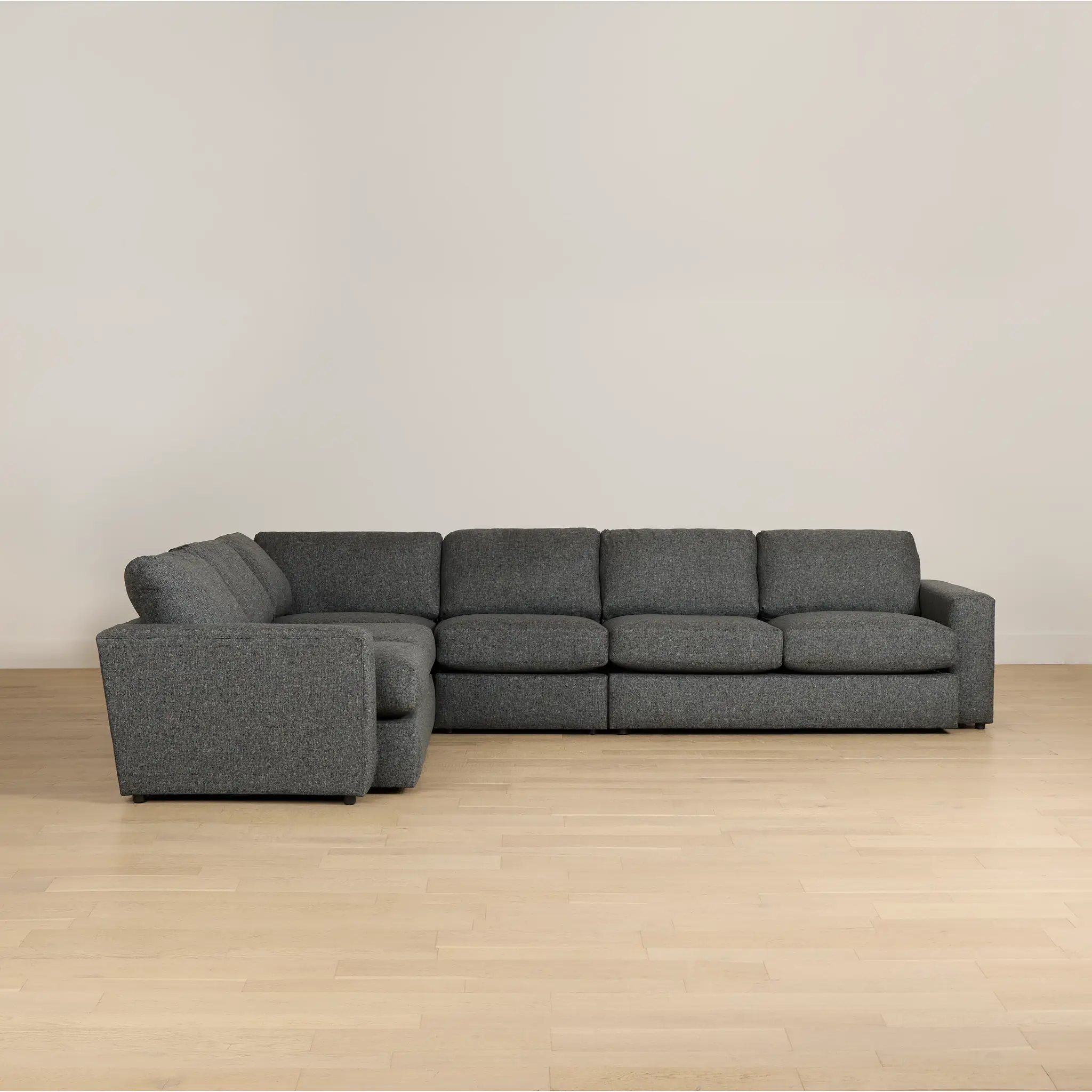 Brantley Dark Gray Fabric Medium Two-arm Sectional Brantley Dark Gray Fabric Medium Two-arm Sectional
