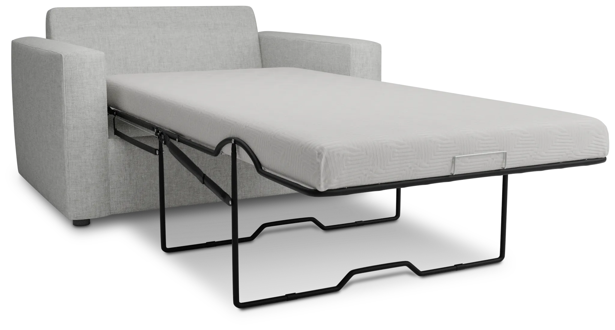 Siesta Delray Light Gray Fabric Memory Foam Sleeper