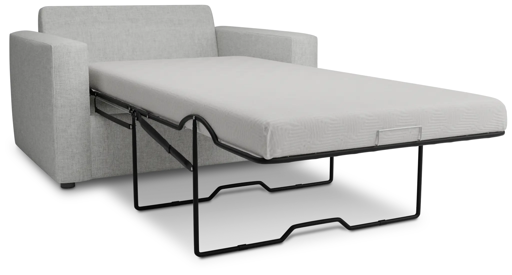 Siesta Delray Light Gray Fabric Memory Foam Sleeper Siesta Delray Light Gray Fabric Memory Foam Sleeper