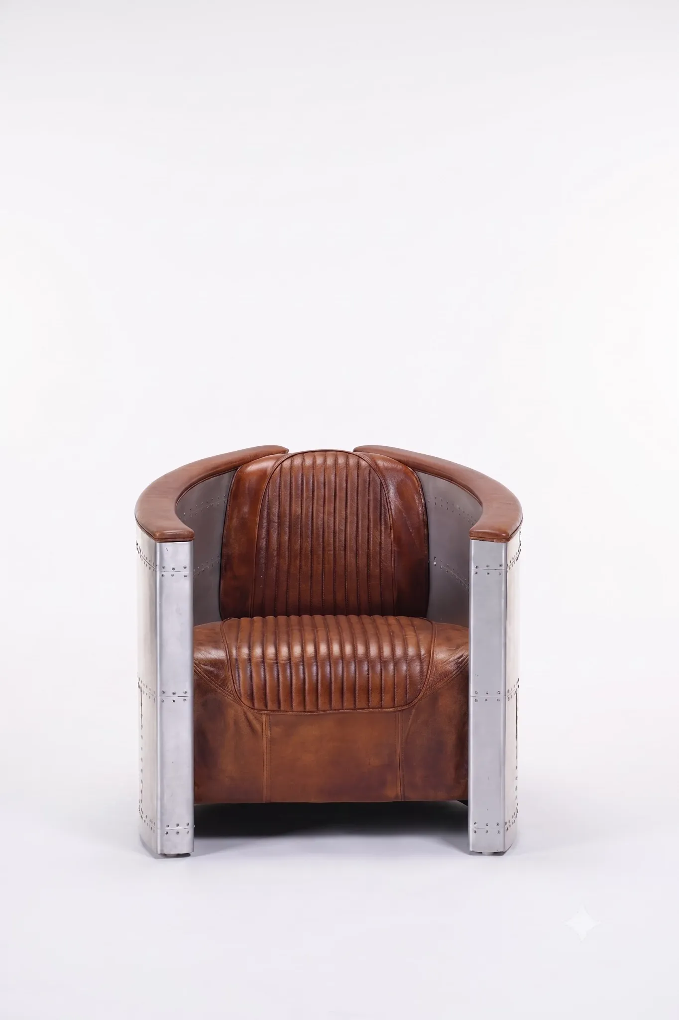Joey Brown Leather Accent Chair