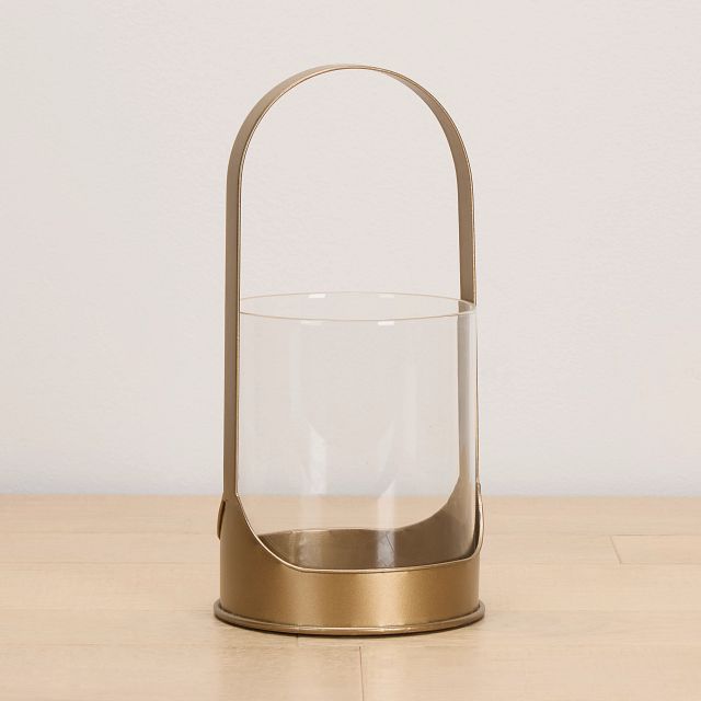 Evita Gold Small Lantern