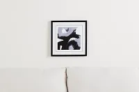 Twirl Black Framed Wall Art