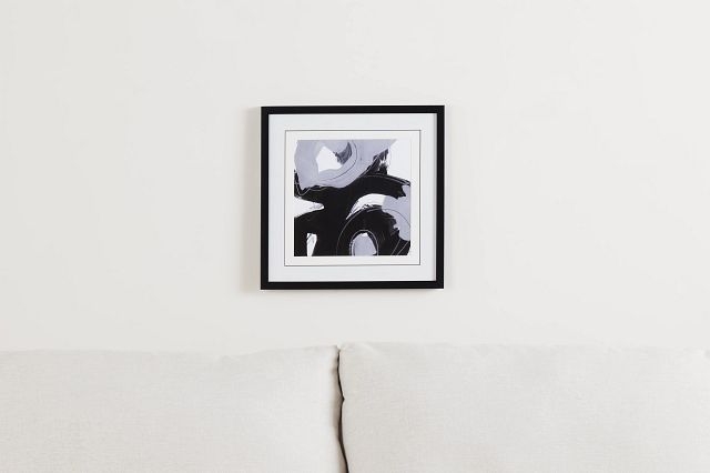 Twirl Black Framed Wall Art