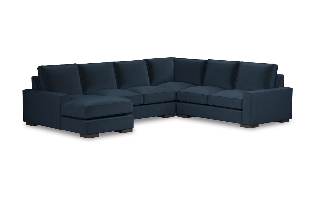 Edgewater Joya Dark Blue Medium Left Chaise Sectional