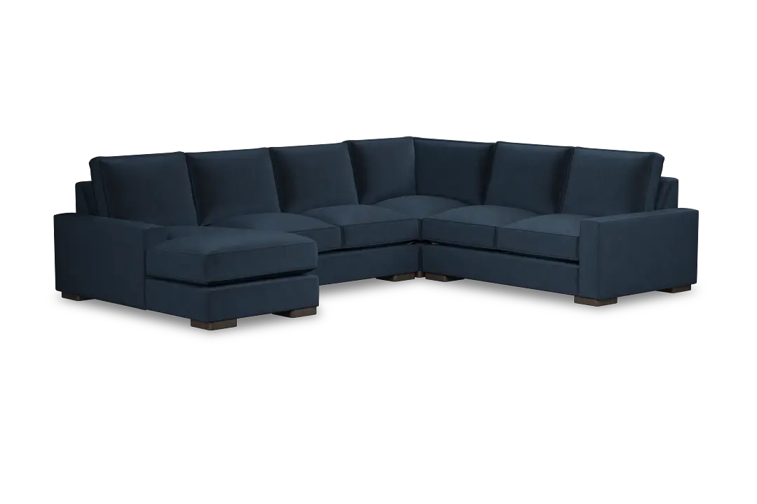 Edgewater Joya Dark Blue Medium Left Chaise Sectional Edgewater Joya Dark Blue Medium Left Chaise Sectional