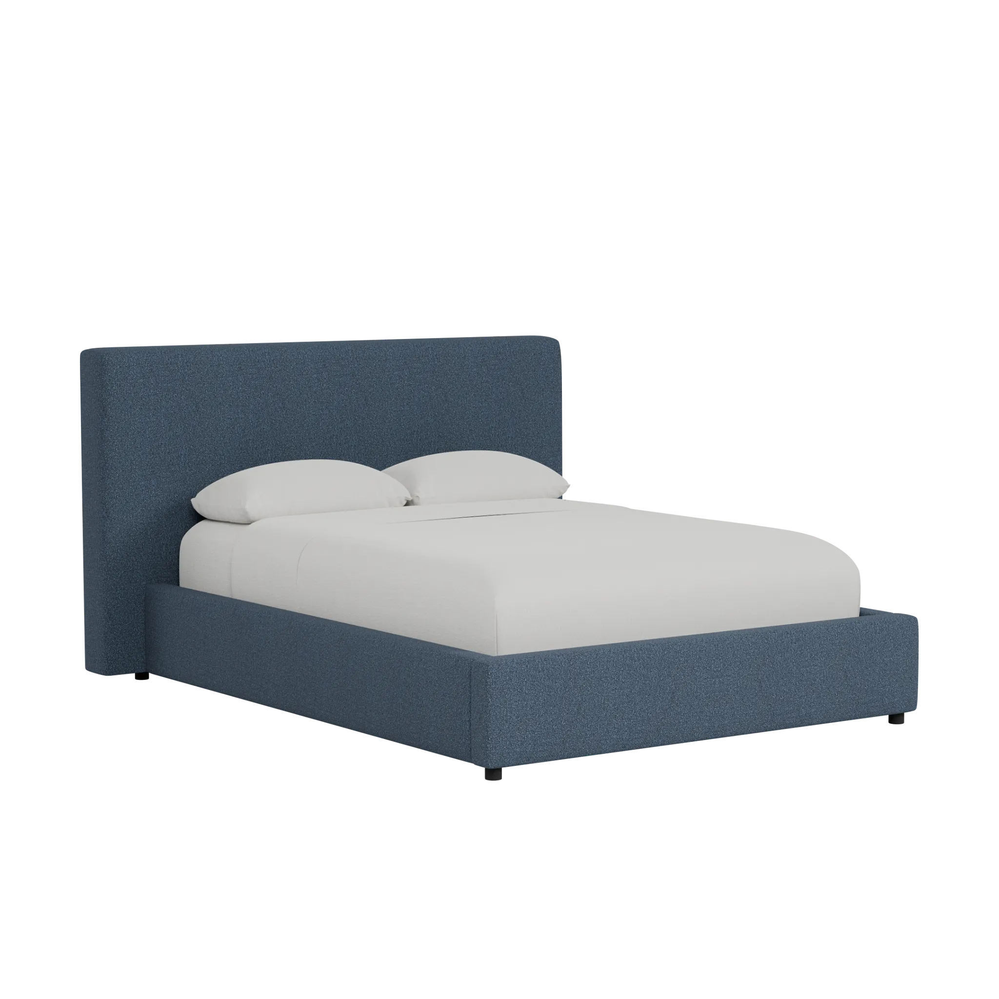 Grayton Elite Dark Blue 44" Upholstered Platform Bed