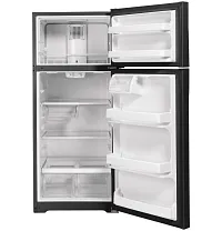 Ge 18 Series Black Top Freezer Refrigerator