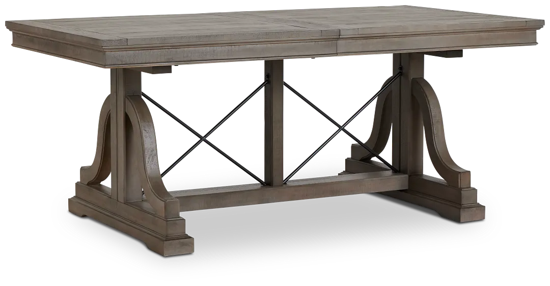 Heron Cove Light Tone Trestle Table