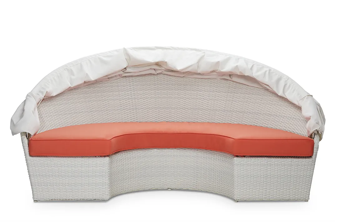 Biscayne Orange Canopy Daybed