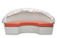 Biscayne Orange Canopy Daybed