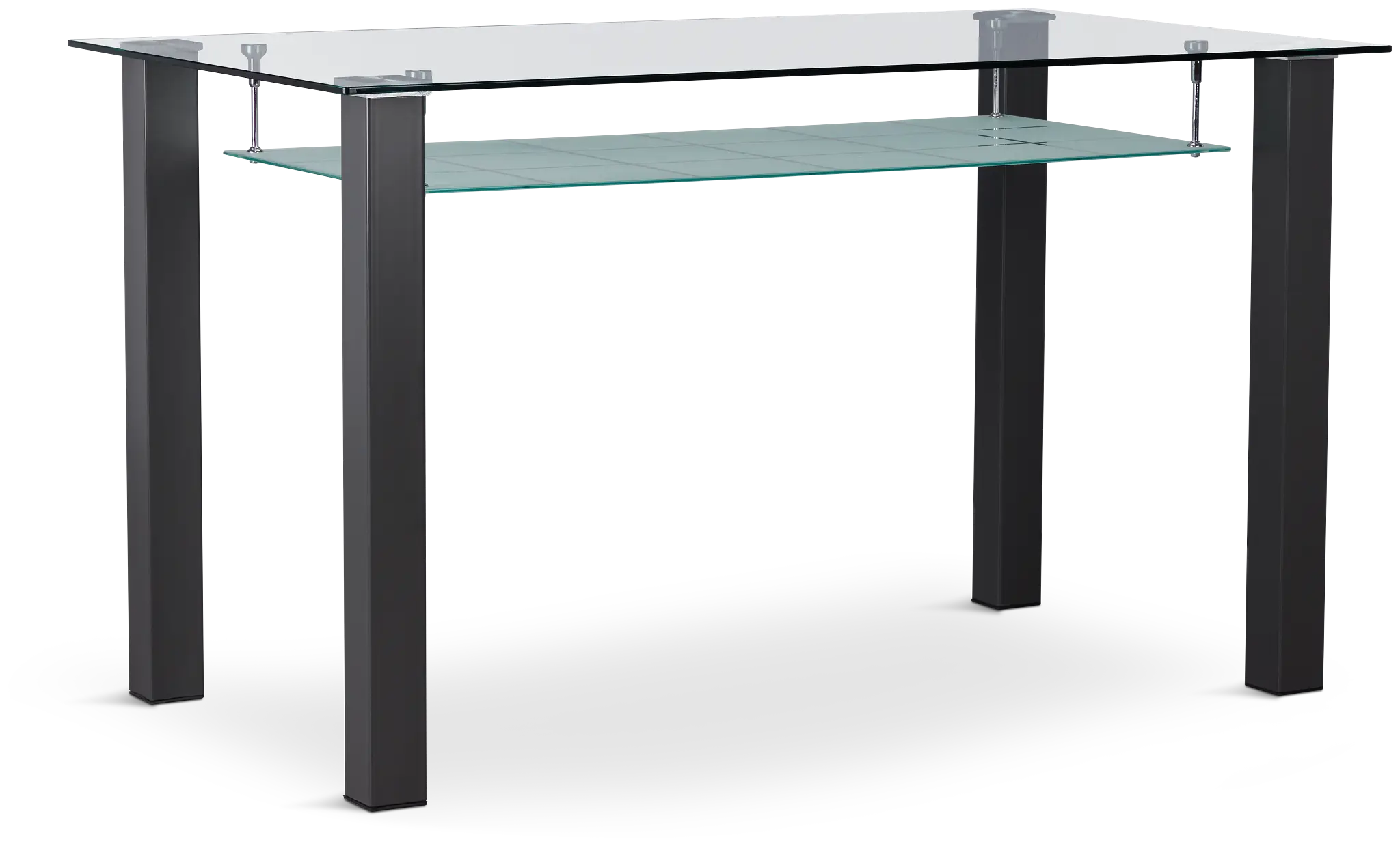 Vienna Dark Gray Glass High Dining Table Vienna Dark Gray Glass High Dining Table