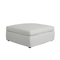 Destin Sutton Gray Fabric Cocktail Ottoman
