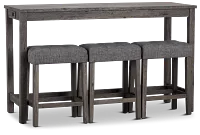 Robin Dark Tone High Table & 3 Barstools