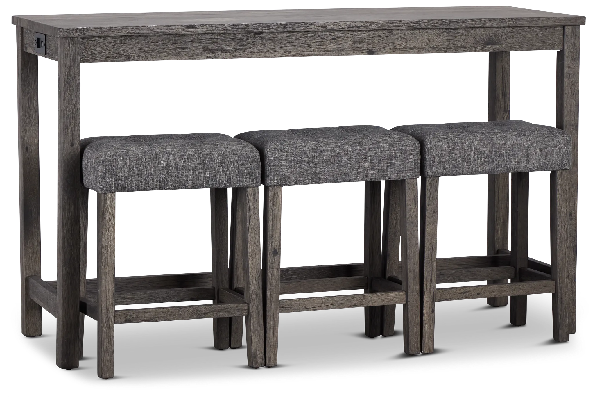 Robin Dark Tone High Table & 3 Barstools