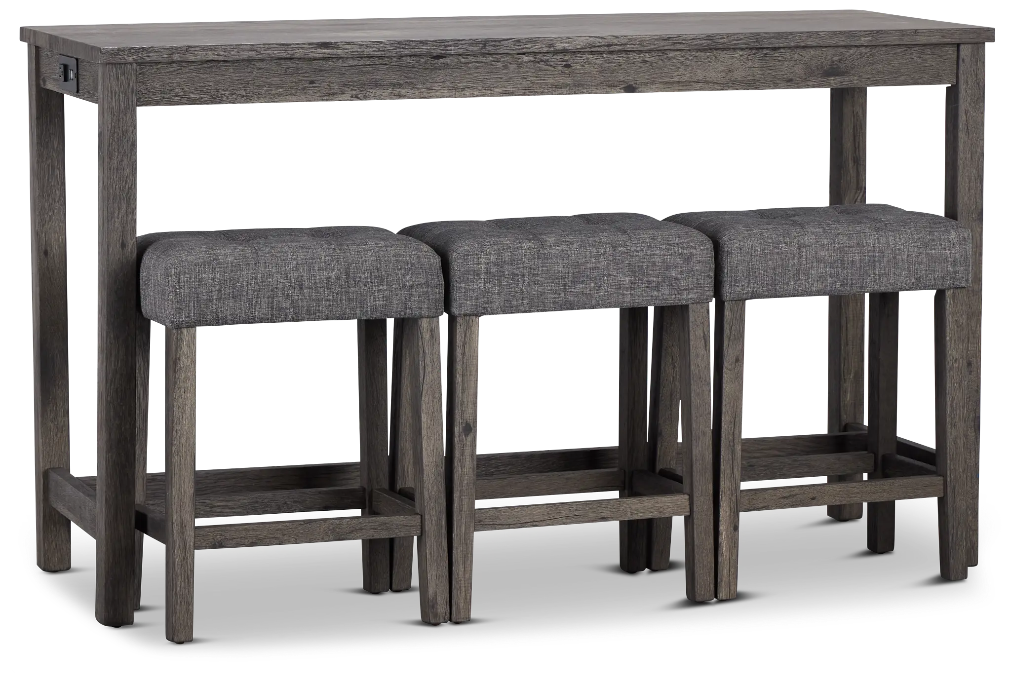 Robin Dark Tone High Table & 3 Barstools Robin Dark Tone High Table & 3 Barstools