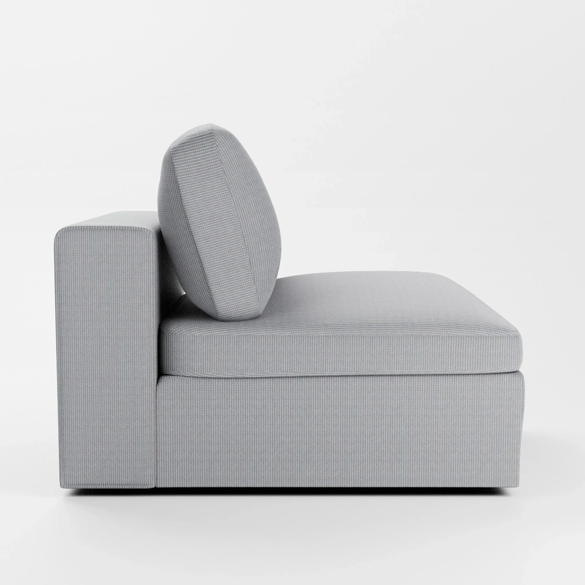 Destin Lucy Gray Fabric Swivel Chair