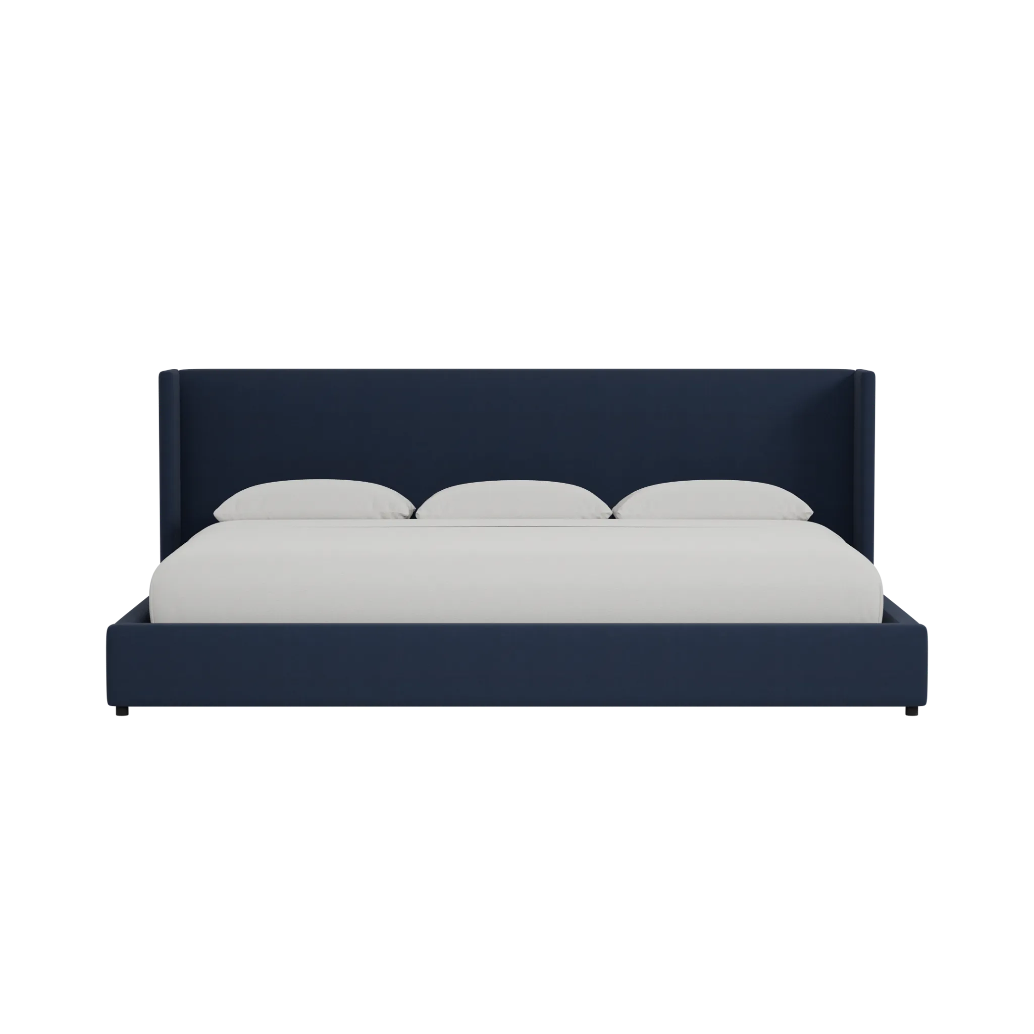 Captiva Joya Dark Blue 48" Upholstered Shelter Bed