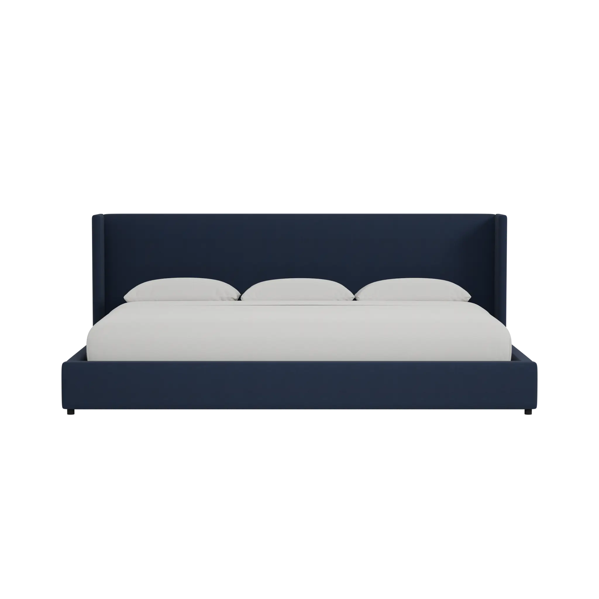 Captiva Joya Dark Blue 48" Upholstered Shelter Bed Captiva Joya Dark Blue 48" Upholstered Shelter Bed