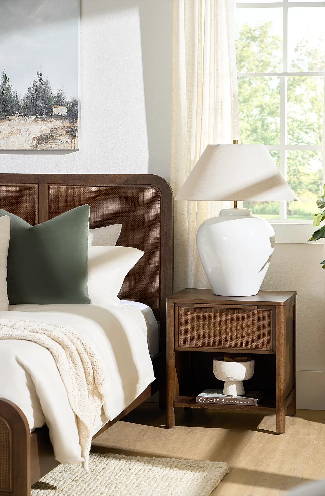 Pacific Mid Tone 1-drawer Nightstand