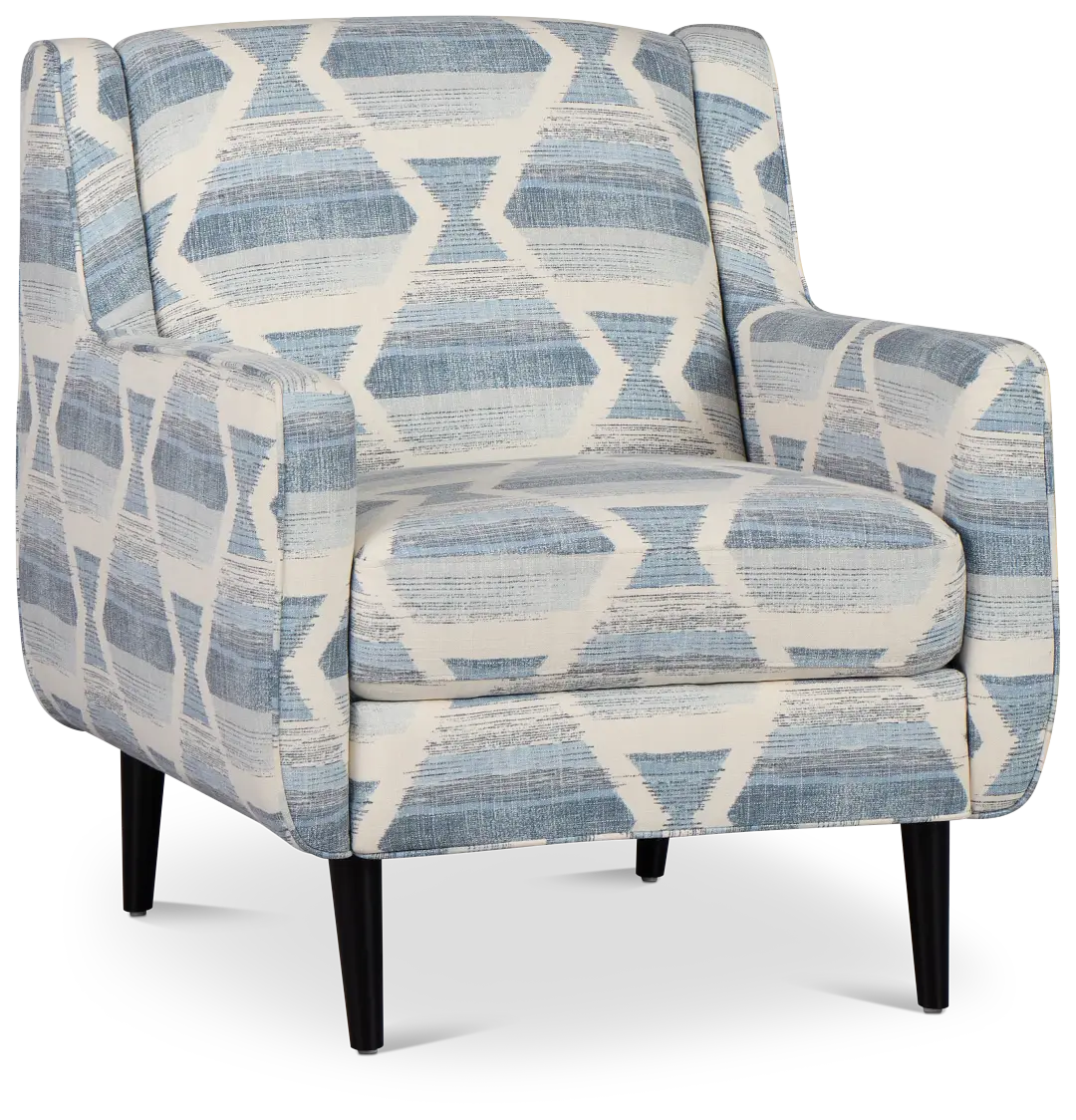Everly Blue Fabric Accent Chair Everly Blue Fabric Accent Chair