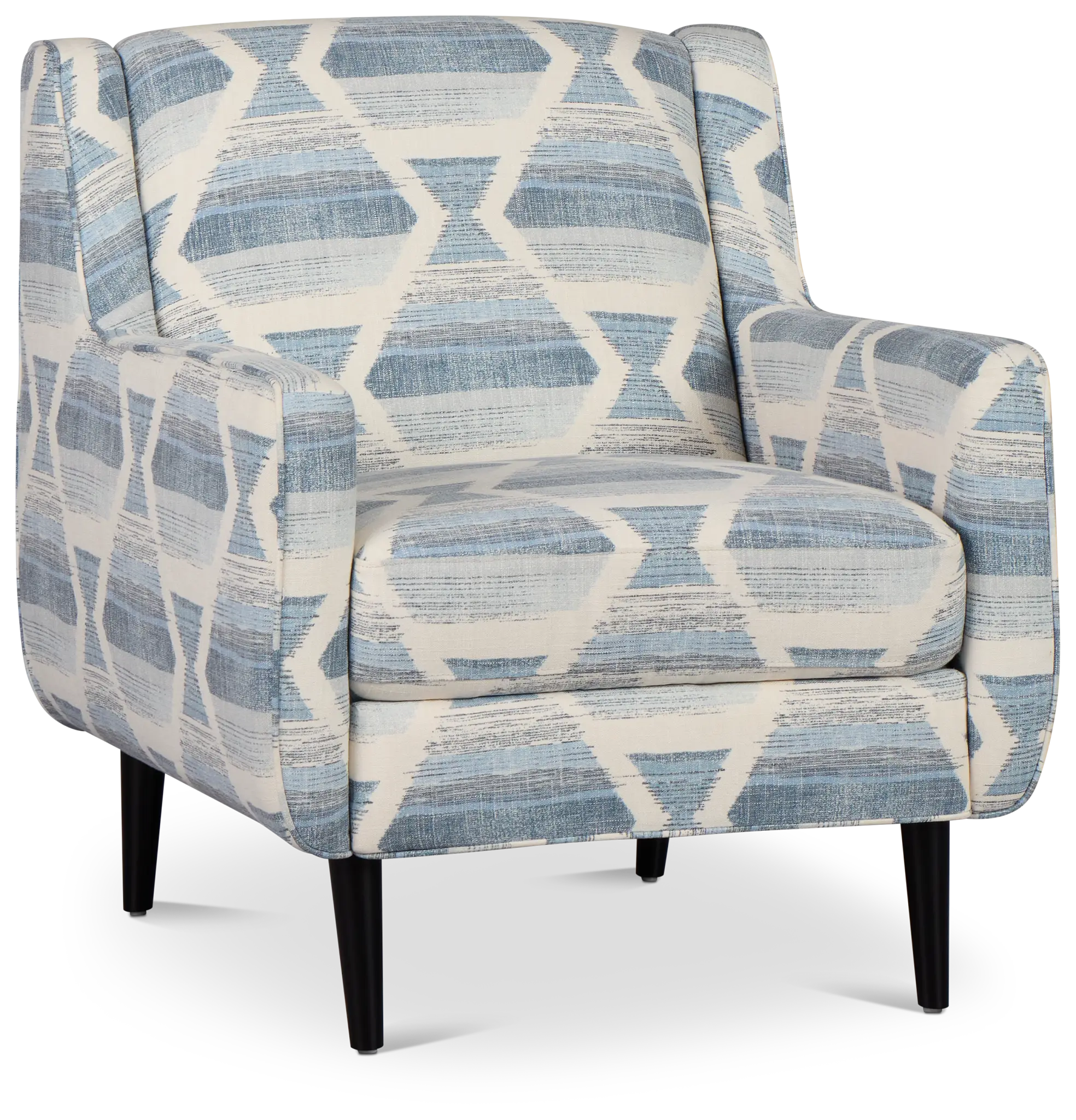Everly Blue Fabric Accent Chair Everly Blue Fabric Accent Chair