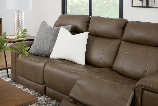 Jayden Brown Micro Power Reclining Sofa