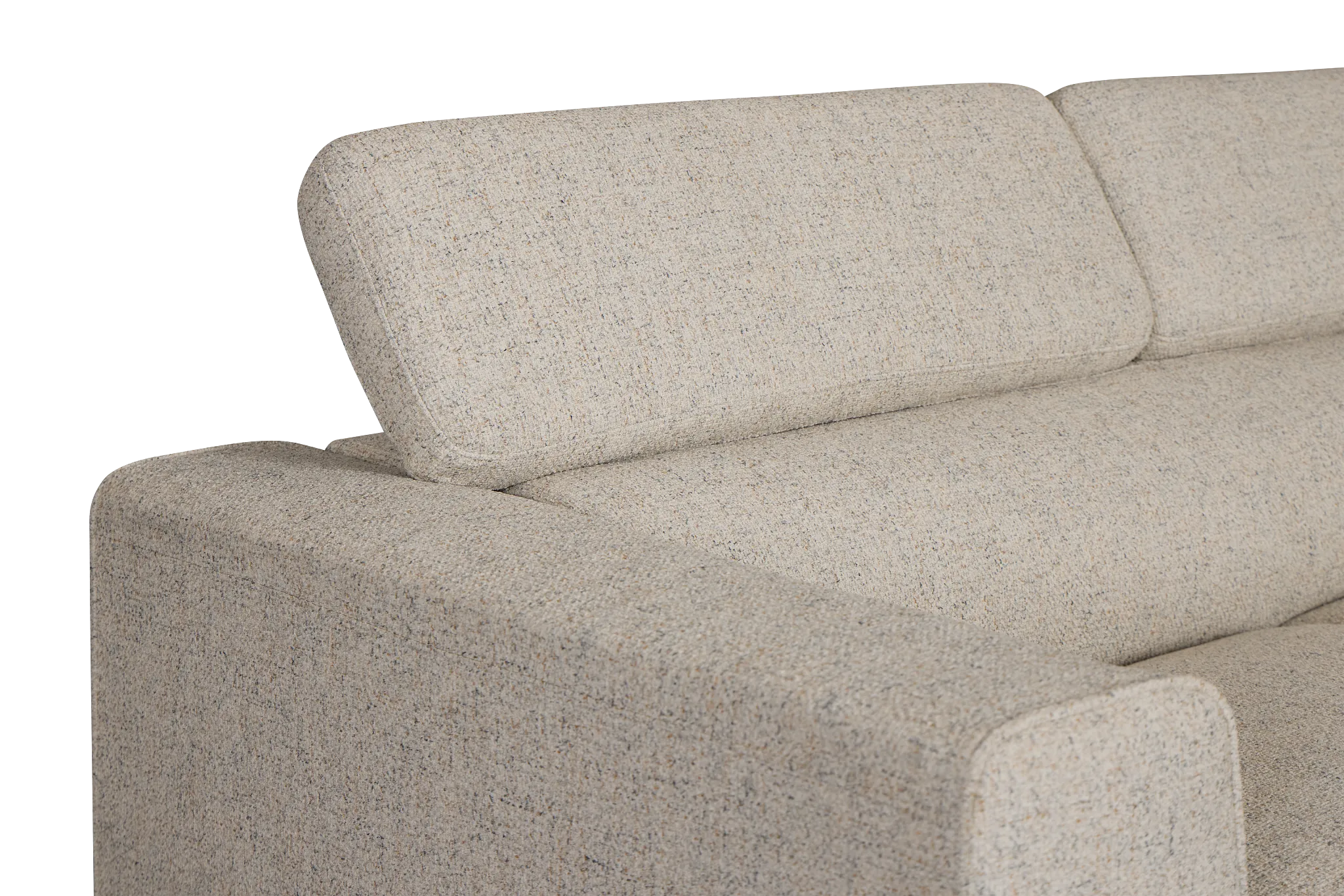 Alina Beige Fabric Medium Right Chaise Sectional