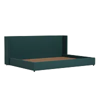 Captiva Joya Green 48" Upholstered Shelter Bed