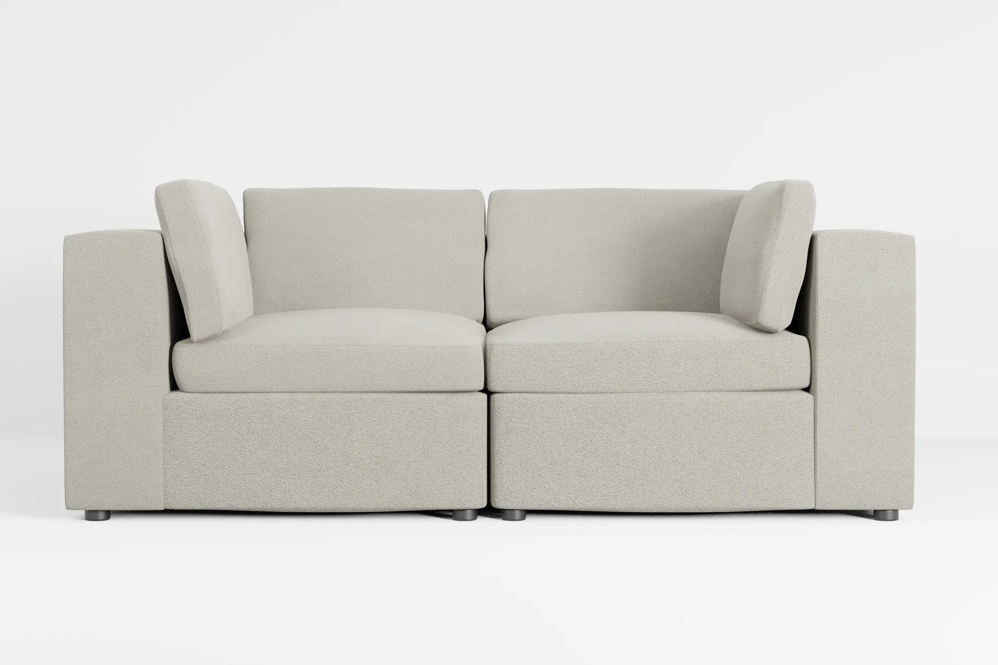 Destin Elite Gray Fabric 2-piece Modular Sofa Destin Elite Gray Fabric 2-piece Modular Sofa