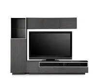 Vancouver Dark Gray 108" 5-piece Left Modular Entertainment Wall