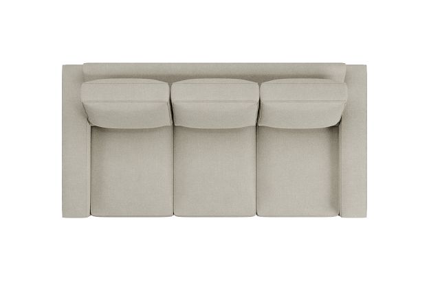 Edgewater Suave Beige 84" Sofa W/ 3 Cushions