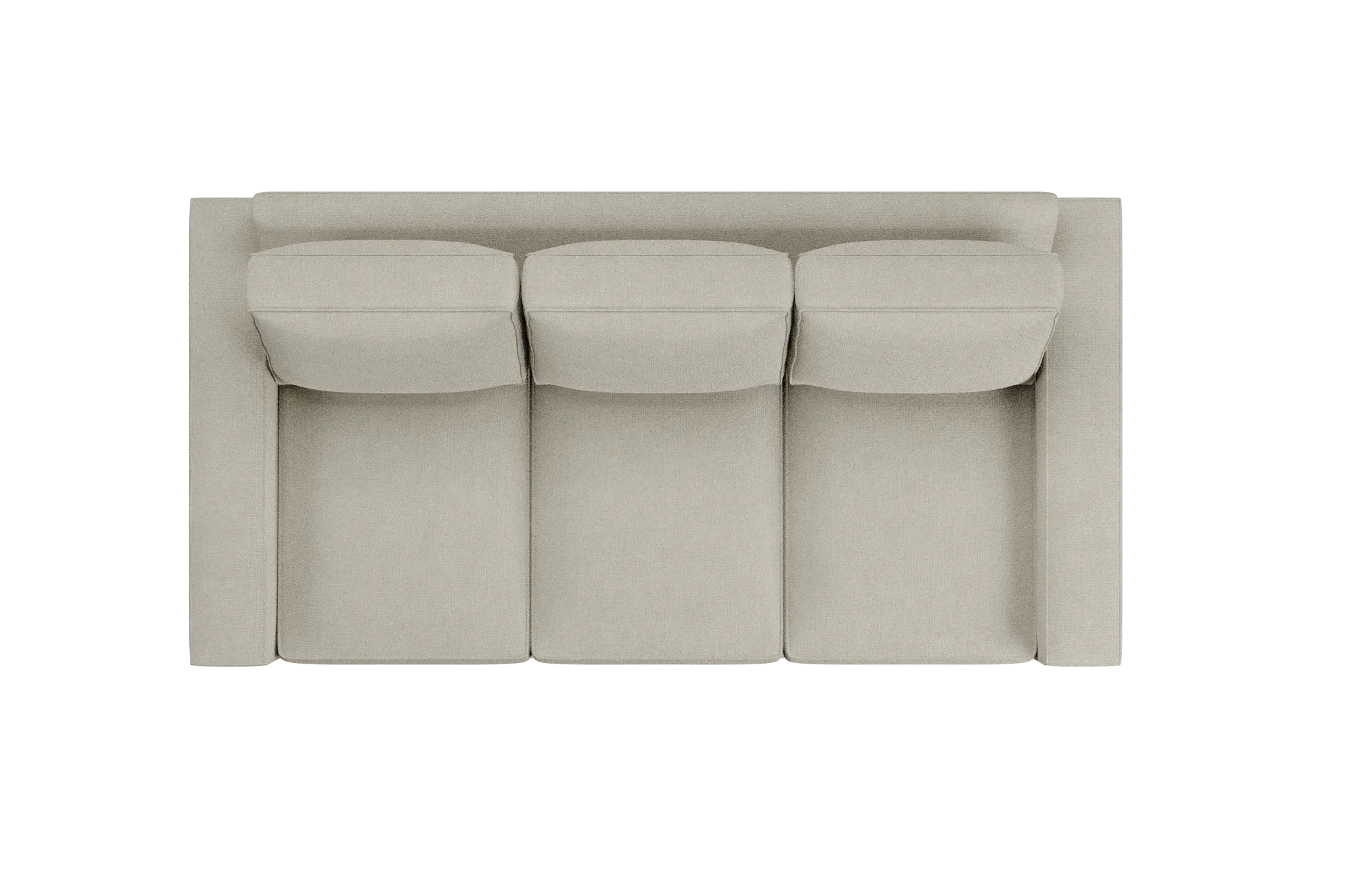 Edgewater Suave Beige 84" Sofa W/ 3 Cushions
