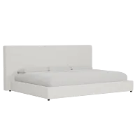 Grayton Elite Ivory 54" Upholstered Platform Bed