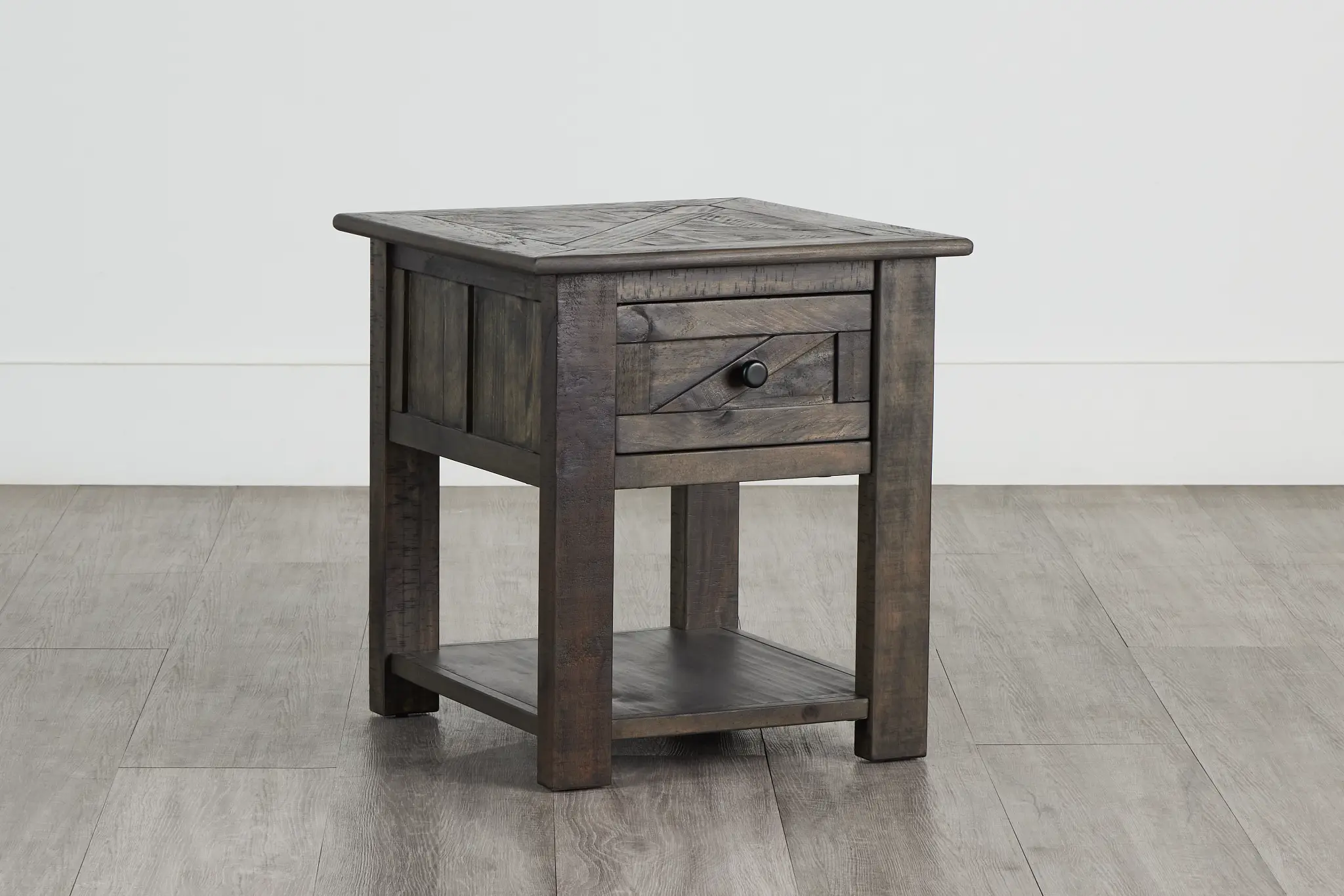 Garrett Dark Tone Storage End Table Garrett Dark Tone Storage End Table