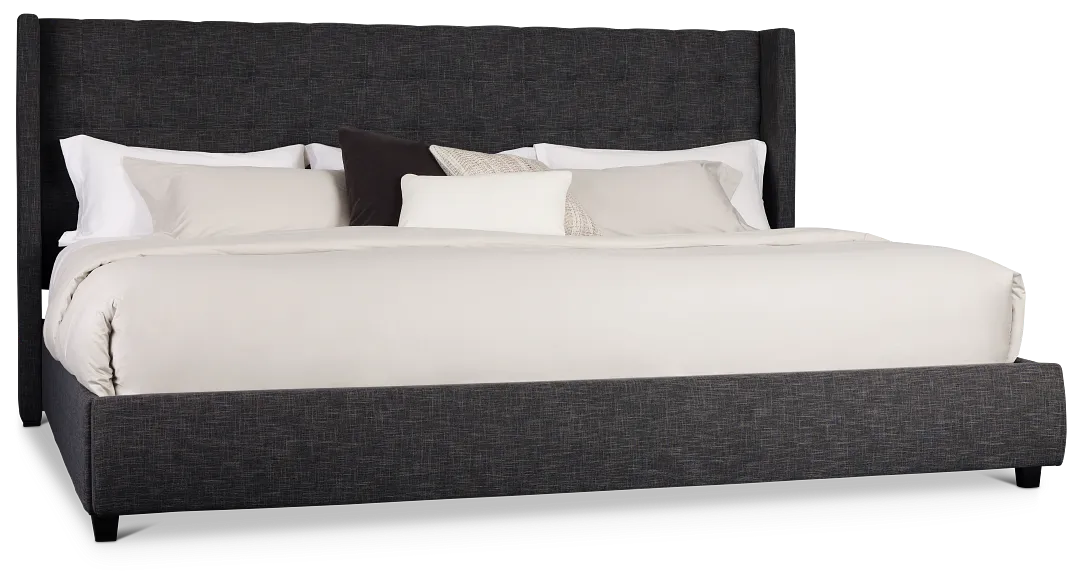 Chatham Dark Gray Uph Panel Storage Bed