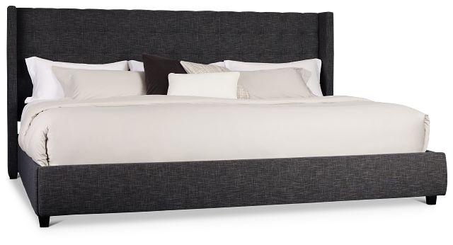 Chatham Dark Gray Uph Panel Storage Bed