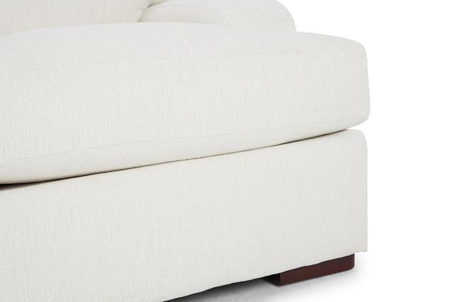 Alpha White Fabric Sofa