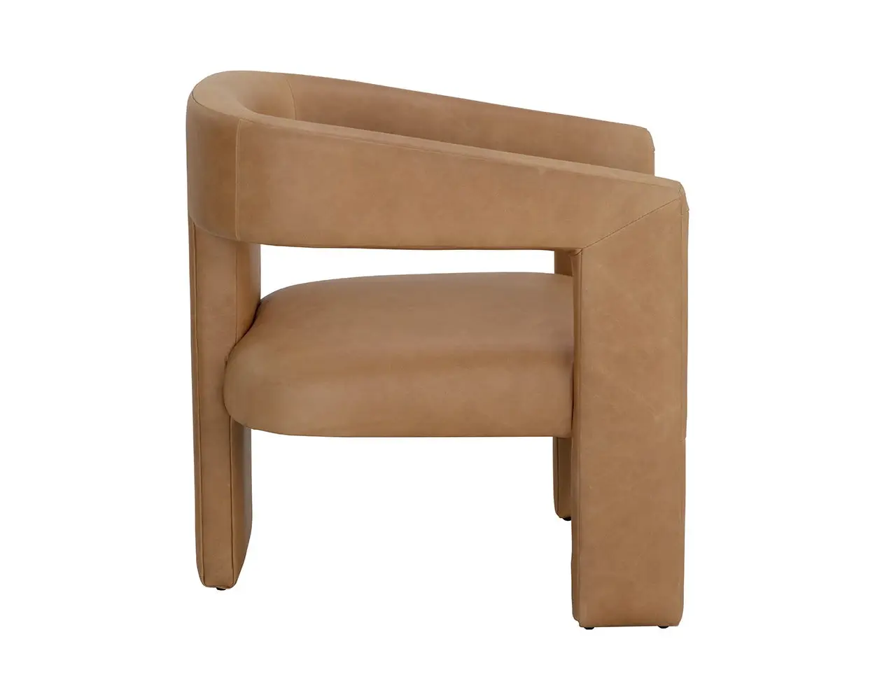 Cori Brown Leather Accent Chair Cori Brown Leather Accent Chair